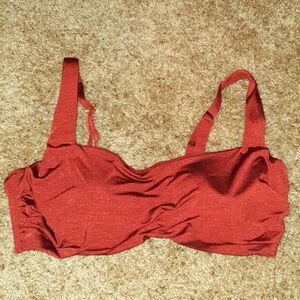 Athleta Burnt Orange Swim Top sz 40DD